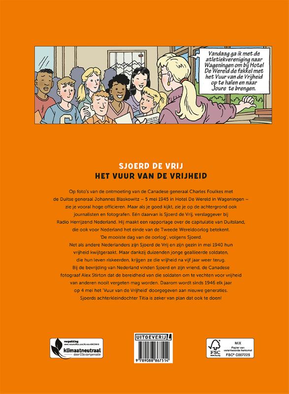 Achterkant van Het vuur van de vrijheid