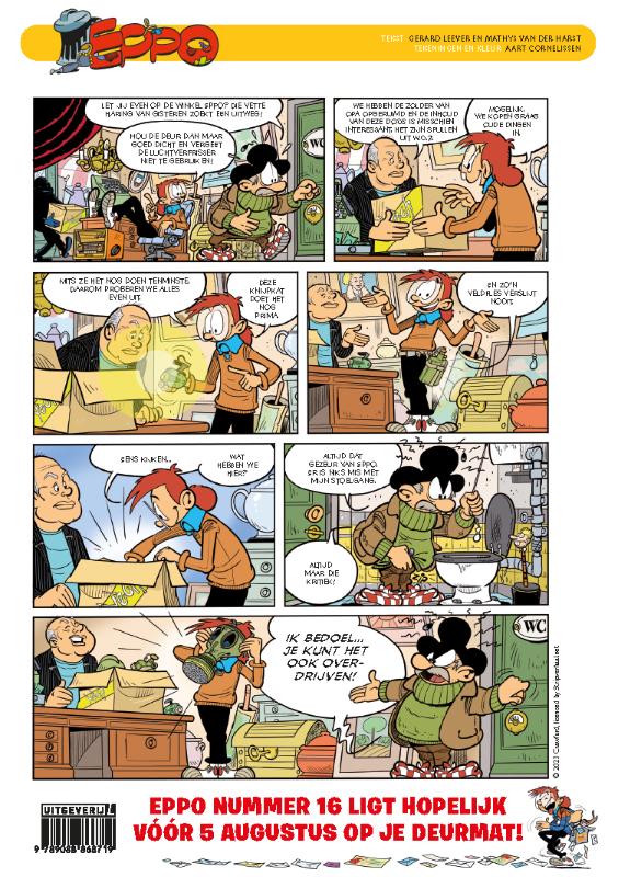 Achterkant van Eppo Stripblad nummer 15 - 2023