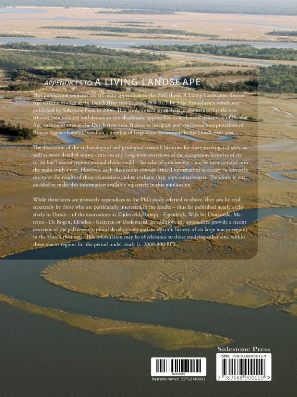 Achterkant van Appendices to: A living landscape