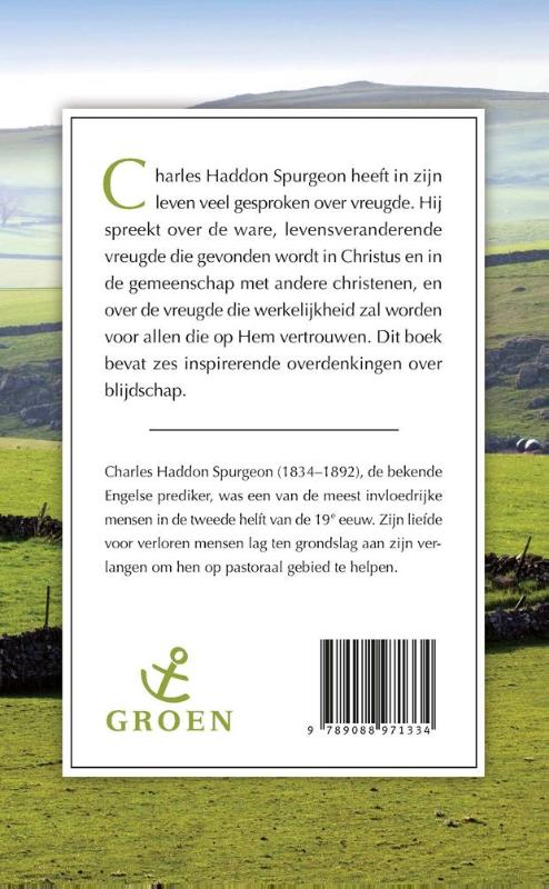 Achterkant van Verblijd U altijd in de Heere