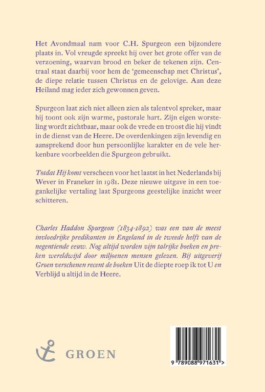 Achterkant van Totdat Hij komt