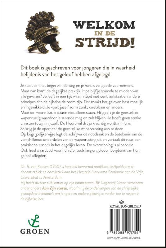 Achterkant van Welkom in de strijd