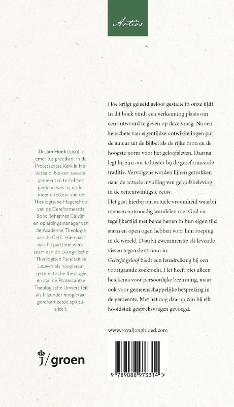 Achterkant van Geleefd geloof