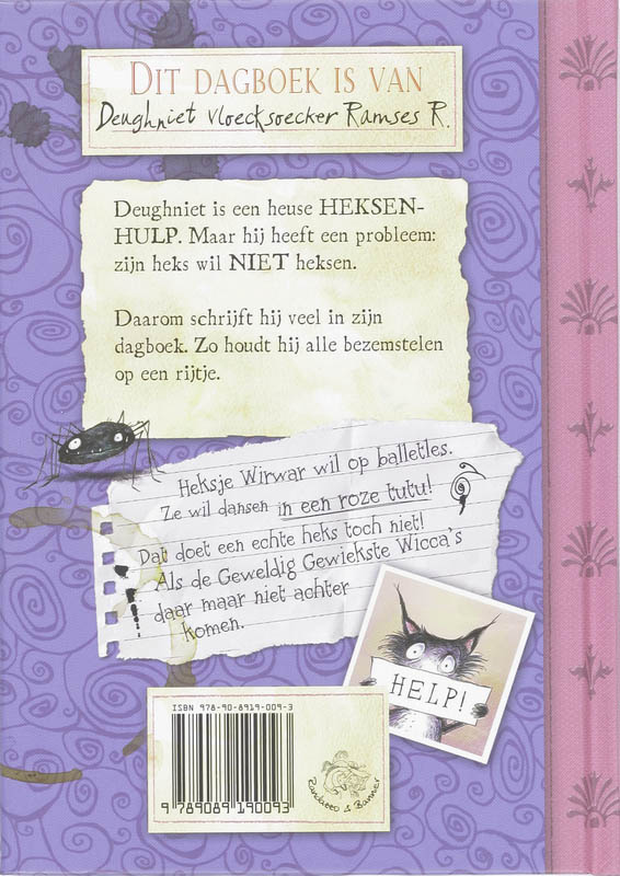 Achterkant van Mijn heks wil niet heksen maar op ballet