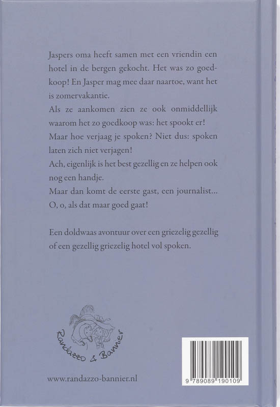 Achterkant van Een griezelig gezellig hotel vol spoken