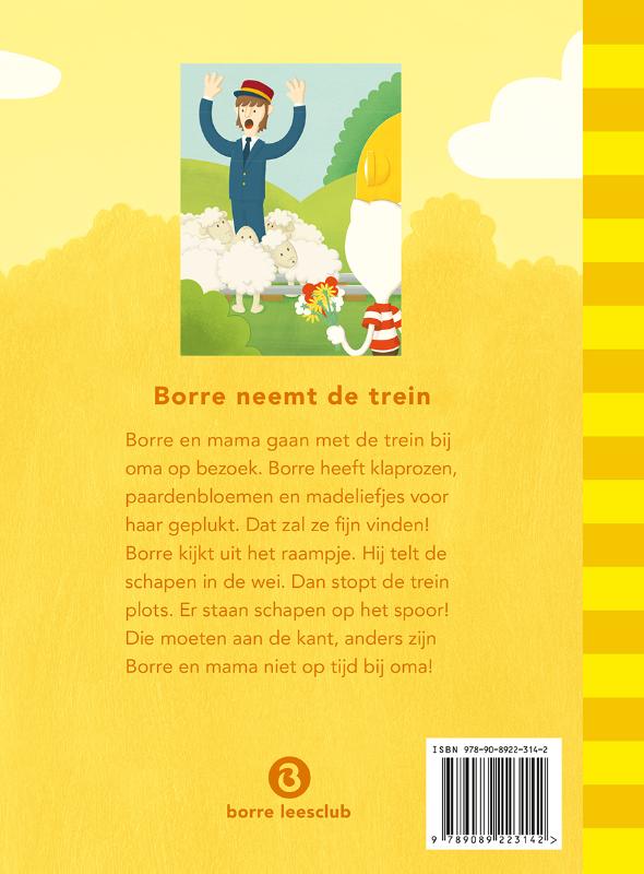 Achterkant van Borre neemt de trein