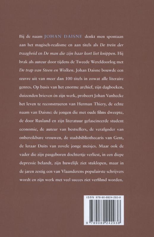Achterkant van Johan Daisne