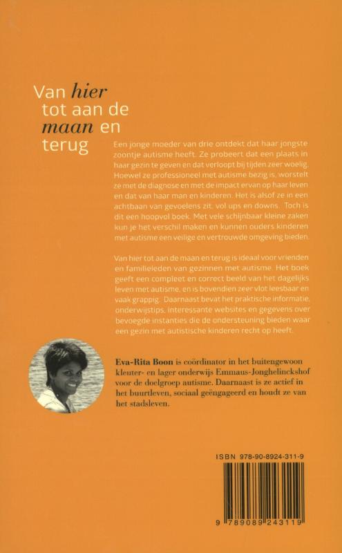 Achterkant van Van hier tot aan de maan en terug
