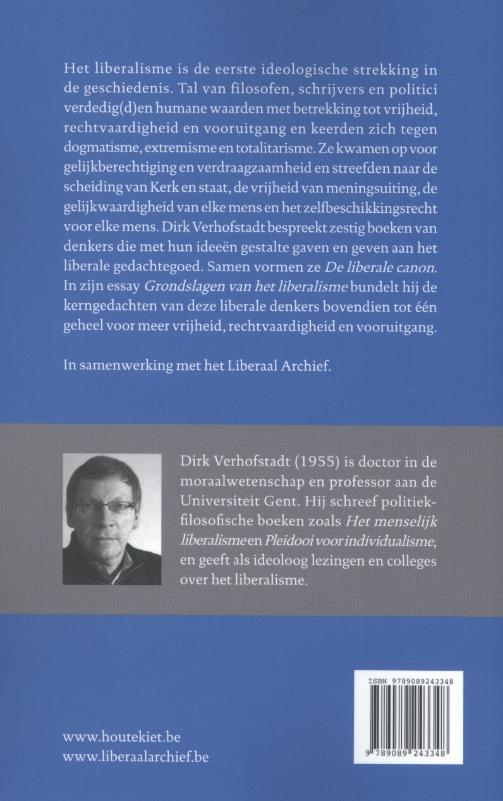 Achterkant van De liberale canon