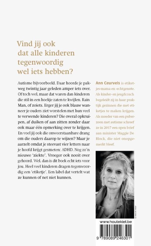 Achterkant van Etiketjes