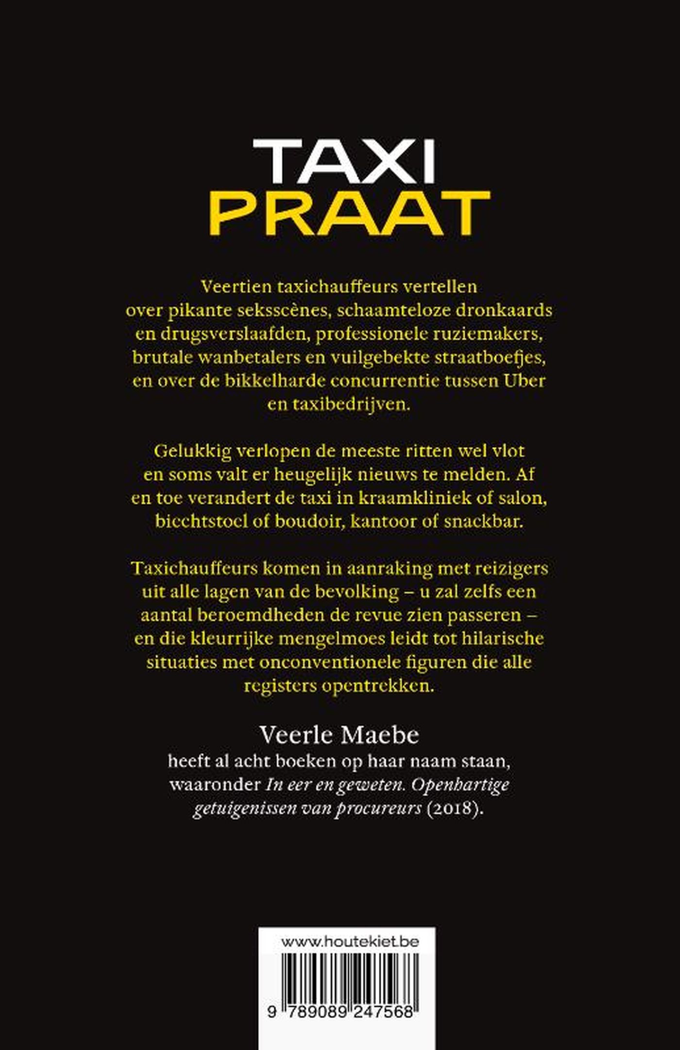 Achterkant van Taxipraat