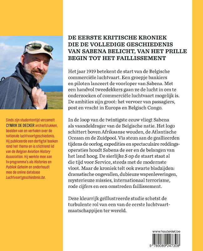 Achterkant van Sabena
