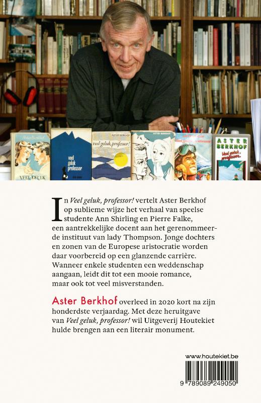 Achterkant van Veel geluk, professor