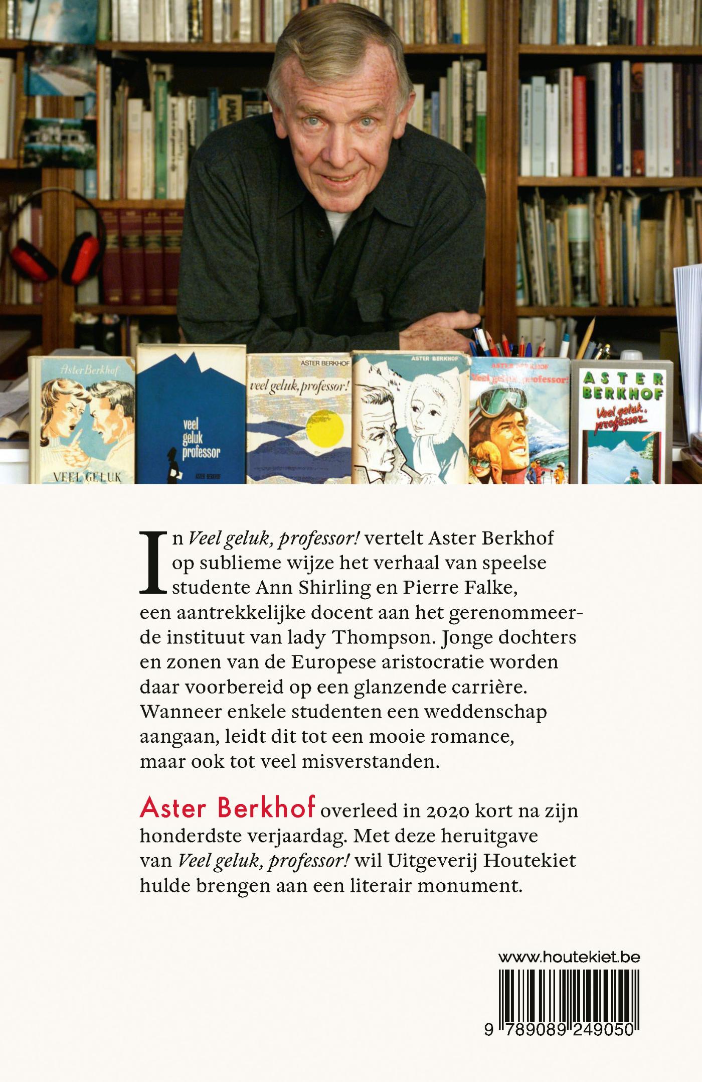 Achterkant van Veel geluk, professor