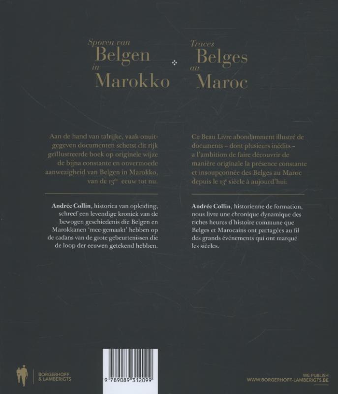 Achterkant van Traces Belges au Maroc / Sporen van belgen in Marokko