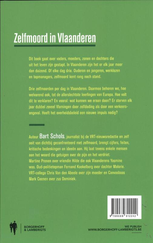 Achterkant van Zelfmoord in Vlaanderen