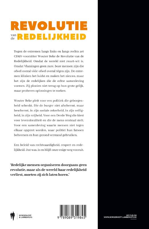 Achterkant van Revolutie van de redelijkheid