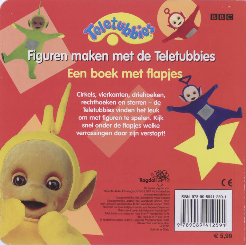 Achterkant van Figuren maken met de Teletubbies