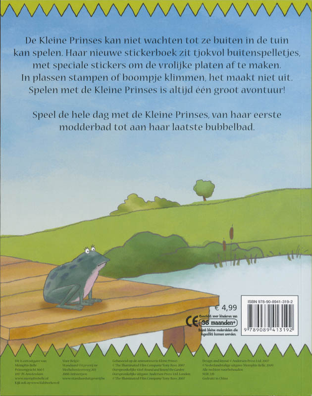 Achterkant van Ik wil in de tuin spelen!