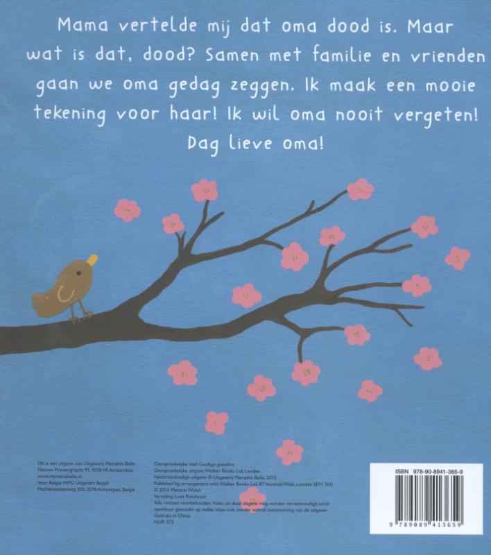 Achterkant van Dag lieve oma