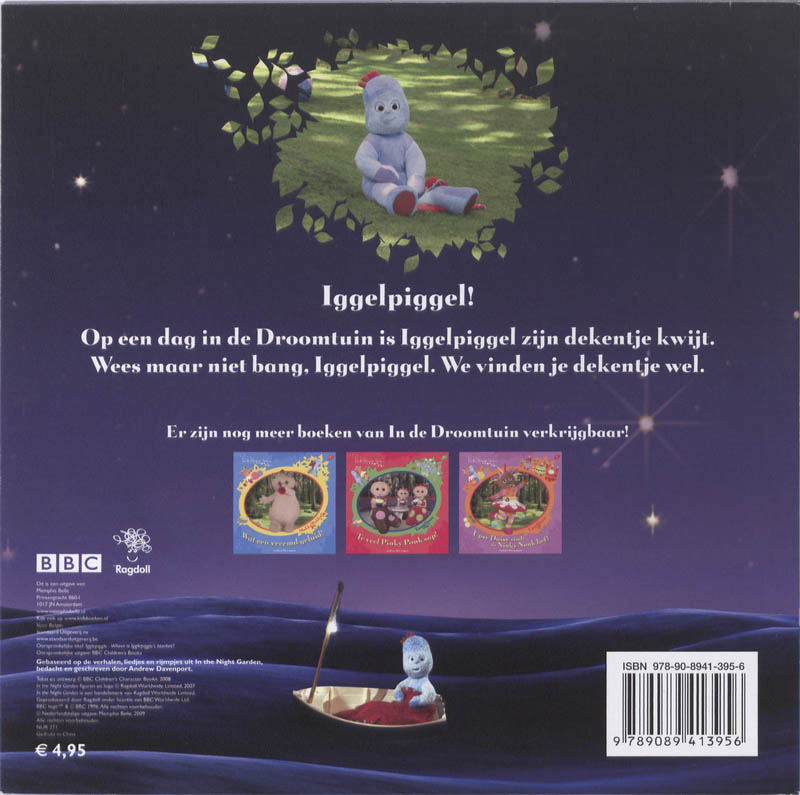 Achterkant van Waar is je dekentje, Iggelpiggel?