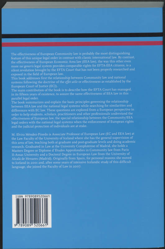 Achterkant van EC LAw and EEA Law
