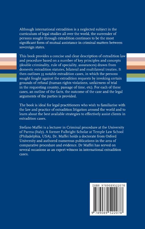 Achterkant van Extradition law and practice