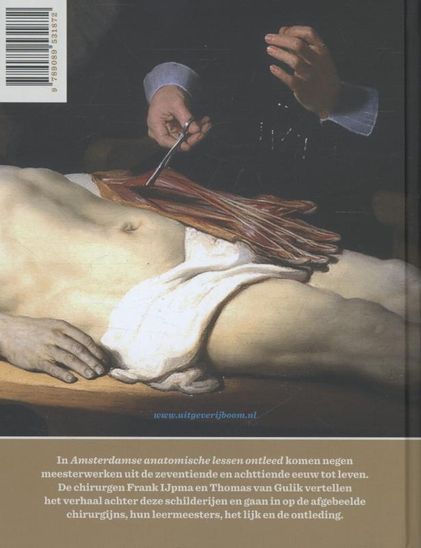 Achterkant van Amsterdamse anatomische lessen ontleed