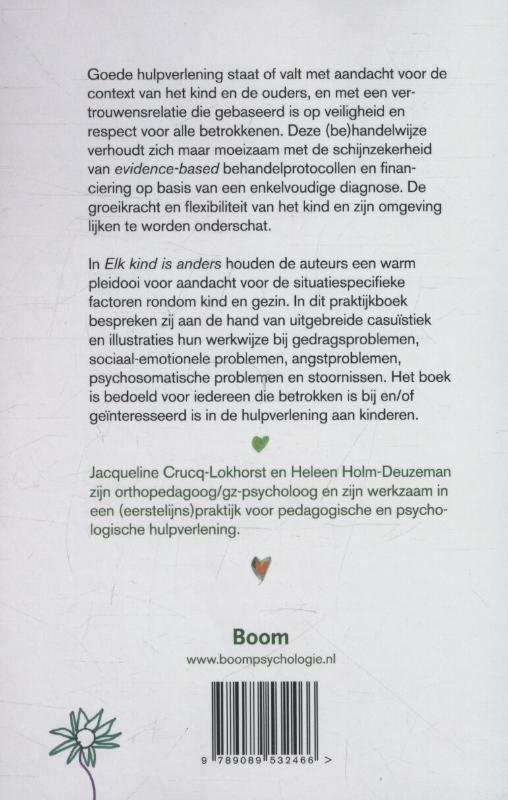 Achterkant van Elk kind is anders