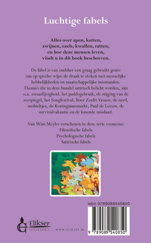 Achterkant van Luchtige fabels