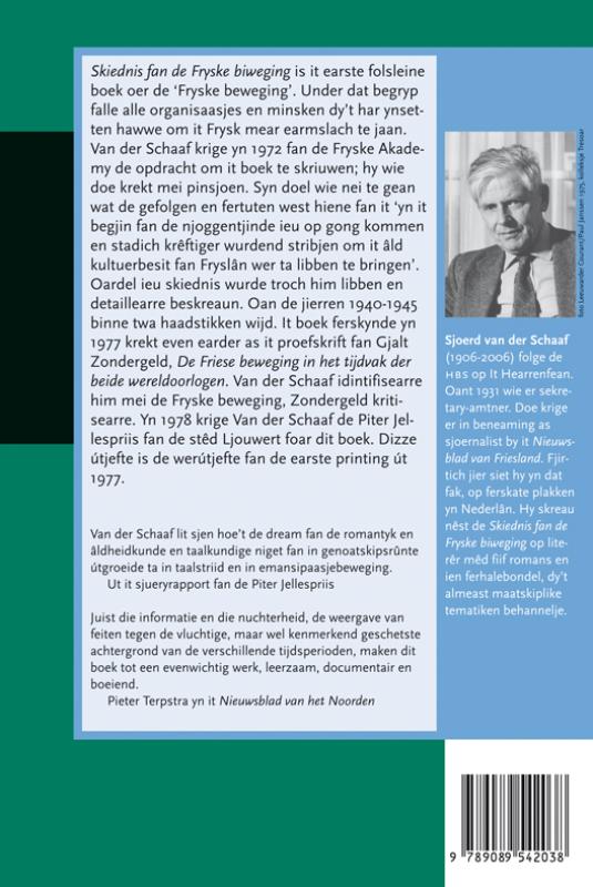 Achterkant van Skiednis fan de Fryske biweging