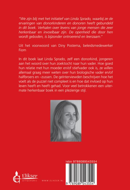 Achterkant van Op zoek naar mijn vader