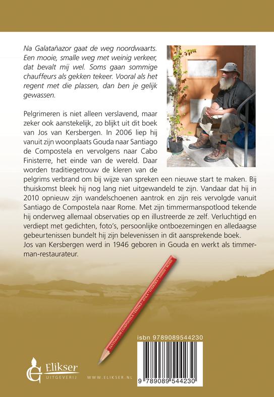 Achterkant van Met mijn timmermanspotlood op pelgrimage