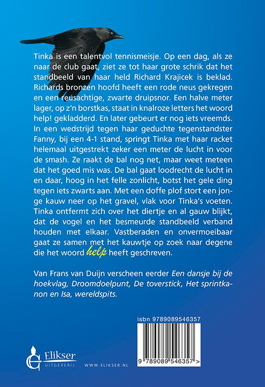 Achterkant van Tinka's mooiste smash