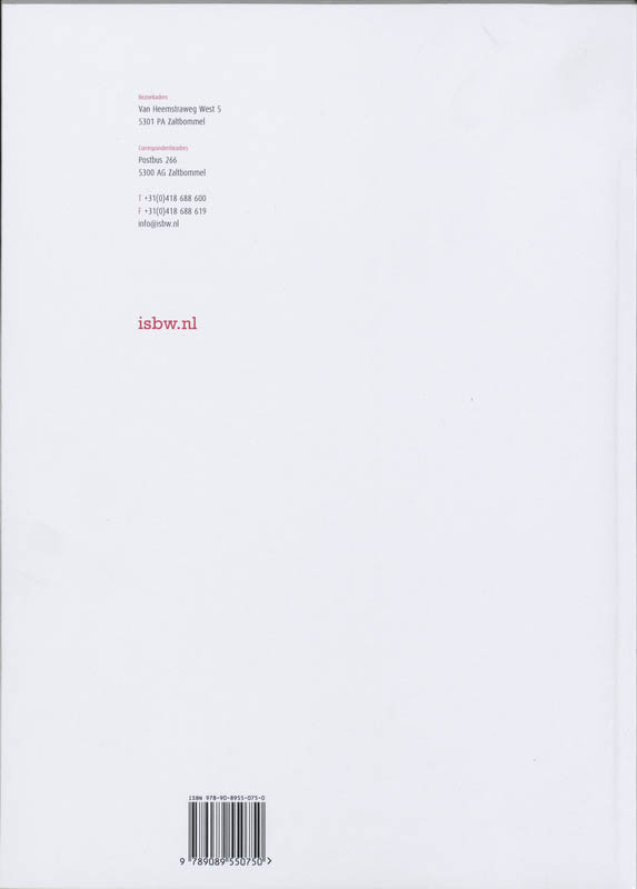 Achterkant van Studiewijzer