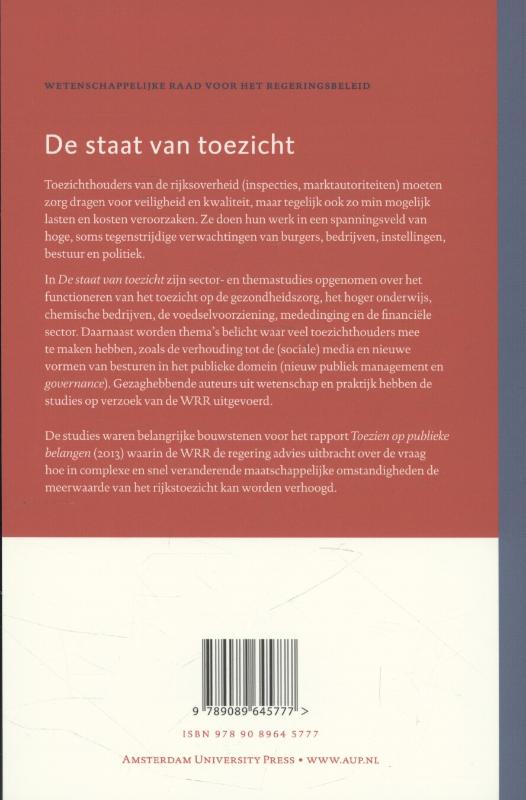 Achterkant van De staat van toezicht