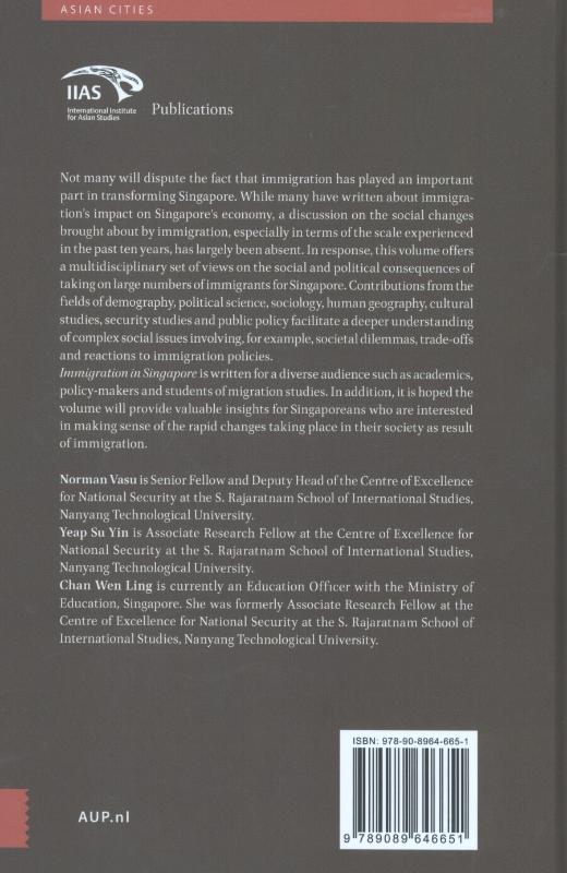 Achterkant van Immigration in Singapore