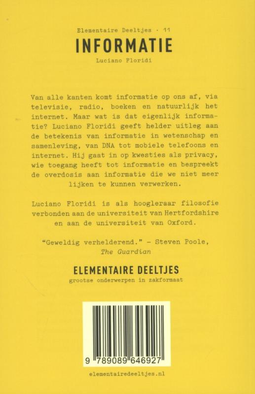 Achterkant van Informatie