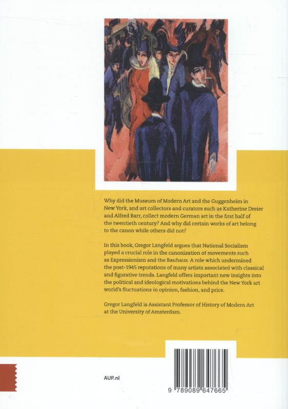 Achterkant van German Art in New York