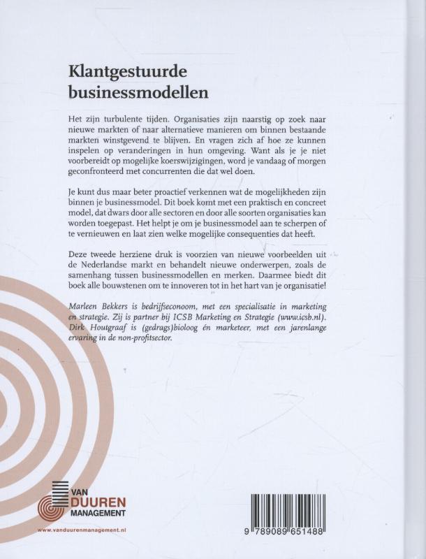 Achterkant van Klantgestuurde businessmodellen