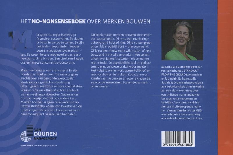 Achterkant van Het no-nonsenseboek over merken bouwen