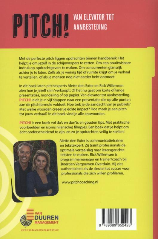 Achterkant van Pitch!