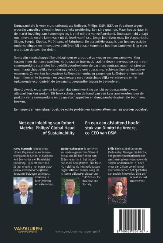 Achterkant van Bloed, zweet, maar samen