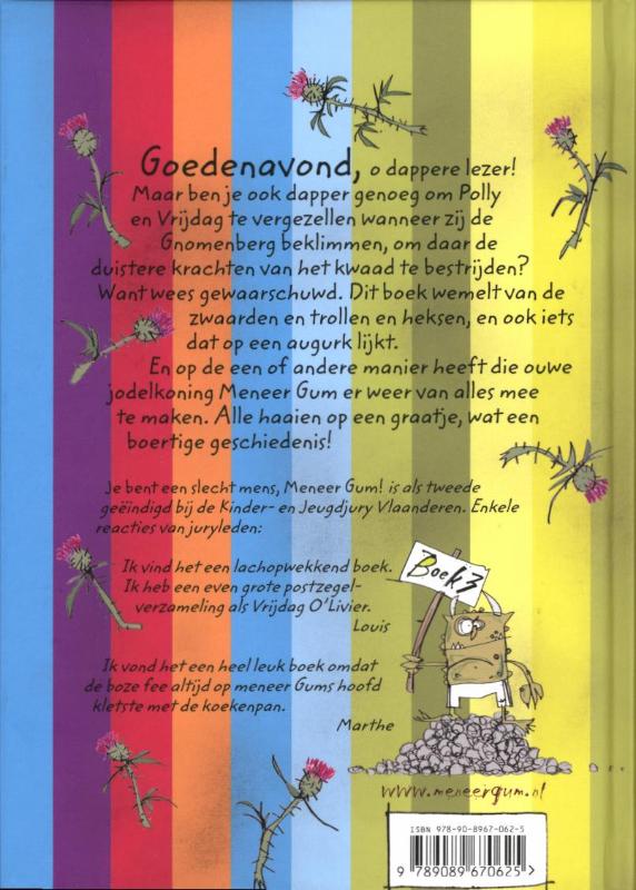 Achterkant van Meneer Gum en de Gnomen
