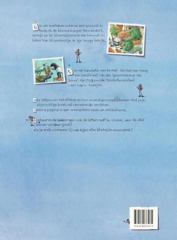 Achterkant van Alfabet - grote editie