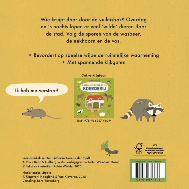 Achterkant van Dieren in de stad