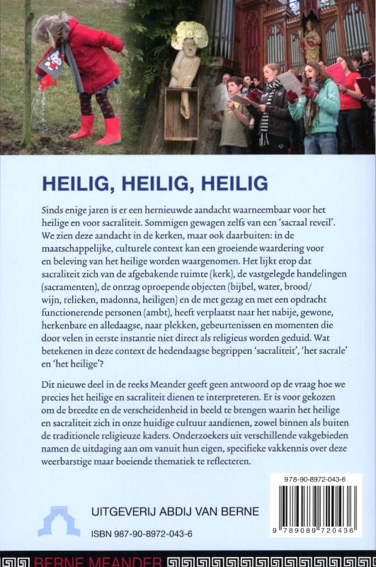 Achterkant van Heilig, heilig, heilig