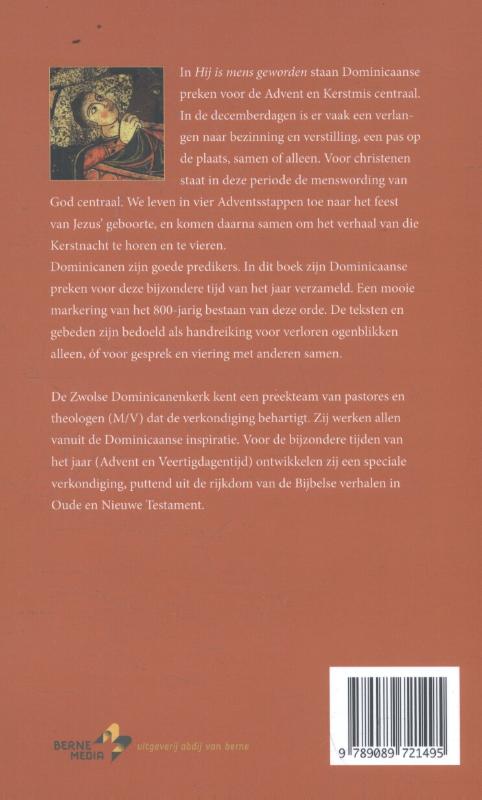 Achterkant van Hij is mens geworden
