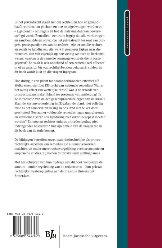 Achterkant van Rake remedies