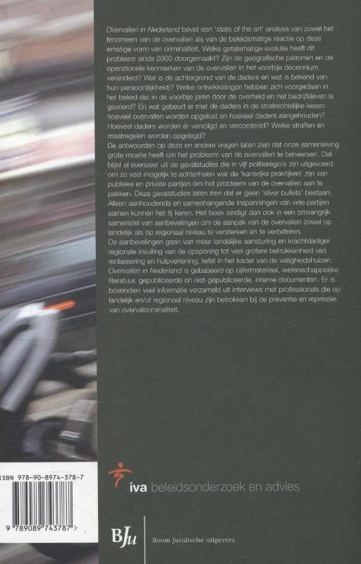 Achterkant van Overvallen in Nederland